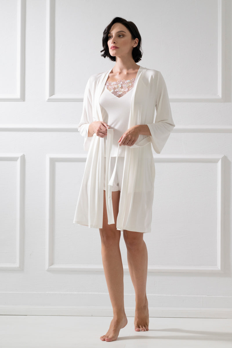 Florelle koszulka nocna mini – kremowa_3