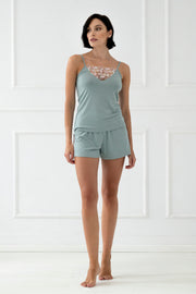 Florelle short pajama set – sage