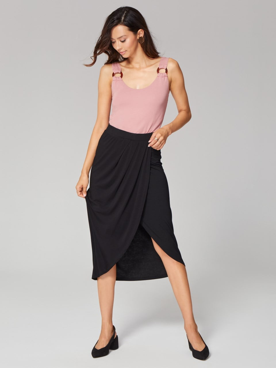 Top na grubych ramiączkach z kółkami - antyczna róża_4