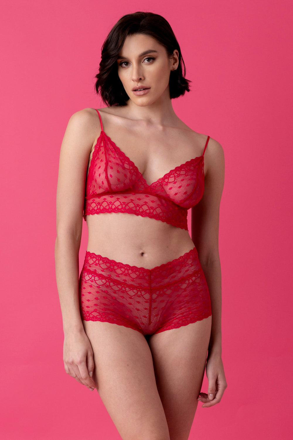 Ballade koronkowy komplet bielizny – malina_5