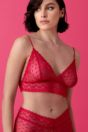 Ballade koronkowy komplet bielizny – malina