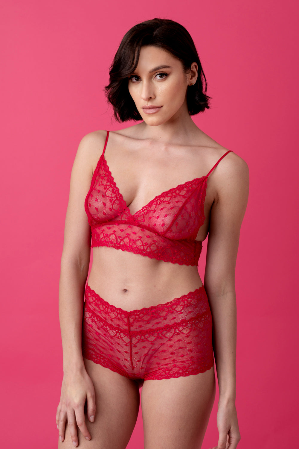 Ballade koronkowy komplet bielizny – malina_2