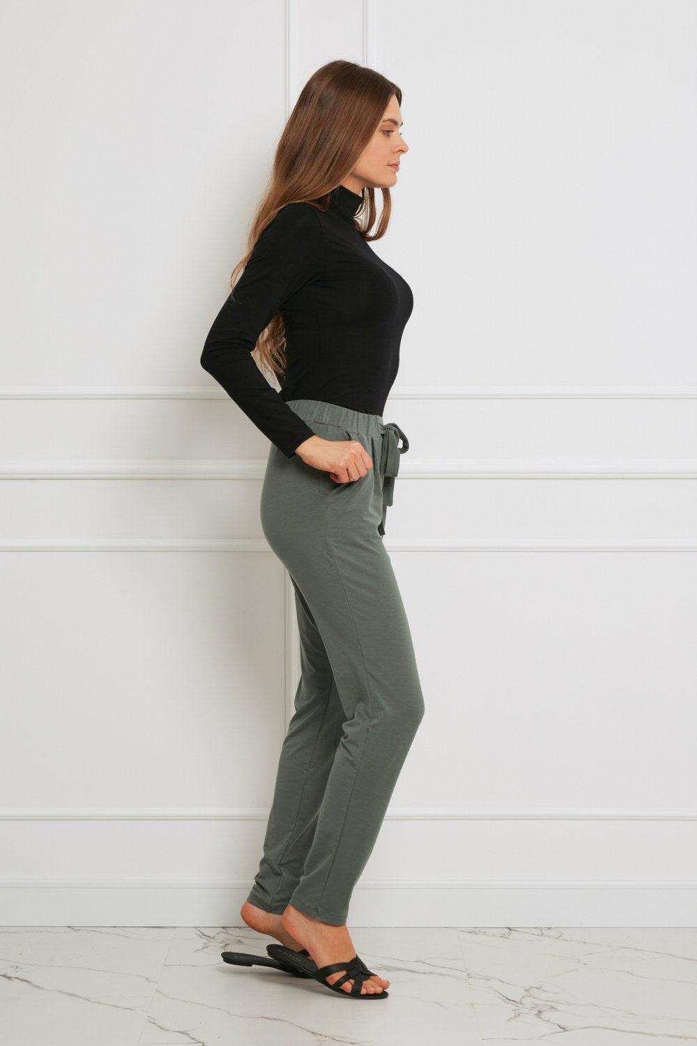 Loungewear golf z Tencelu - czarny_2