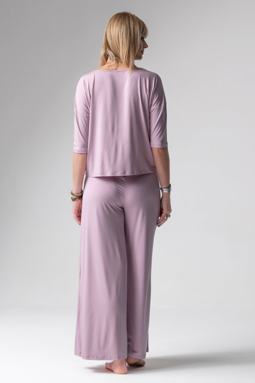 Jackie piżama loungewear z szerokimi spodniami – lila_2