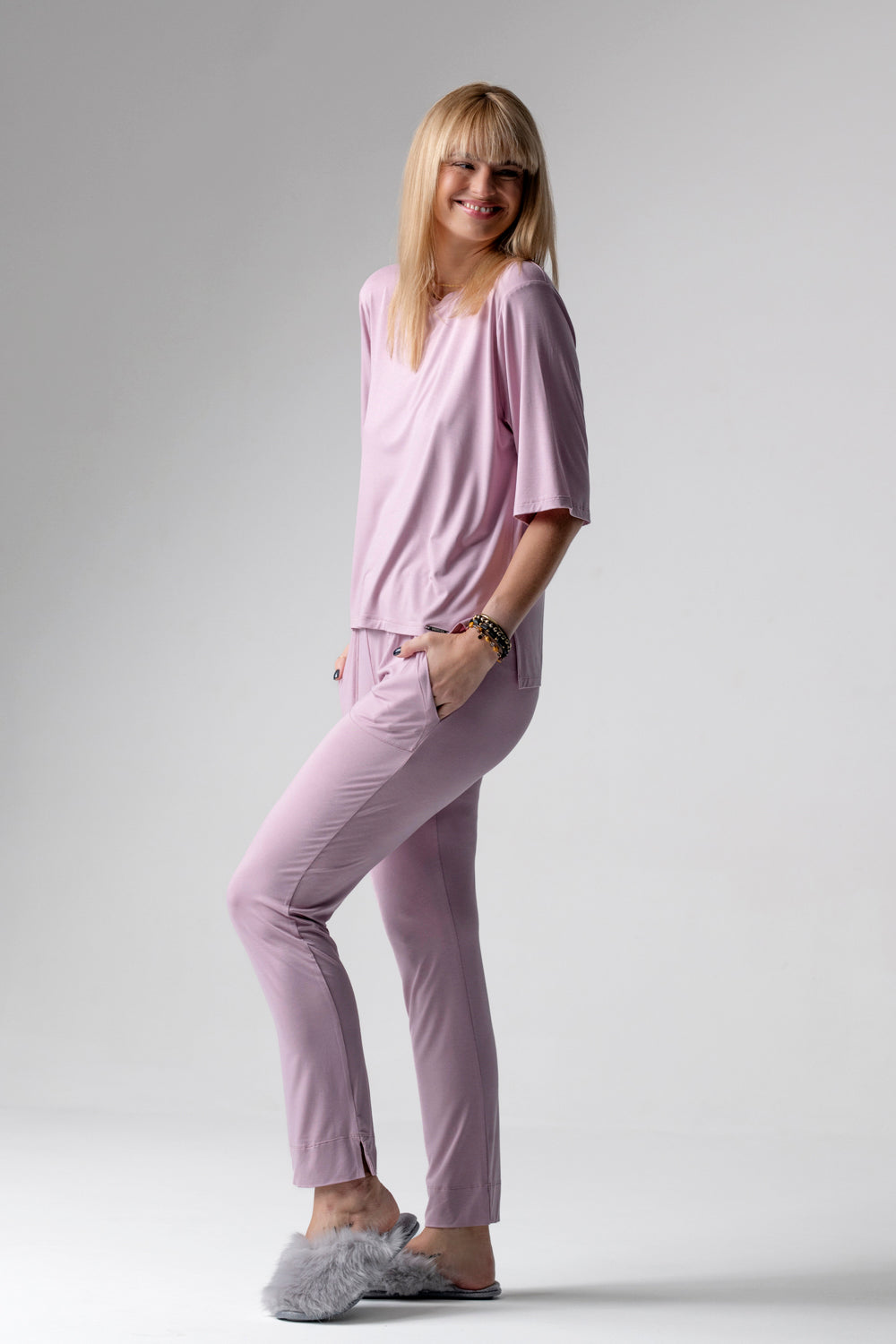 Jackie piżama loungewear z prostymi spodniami – lila_4