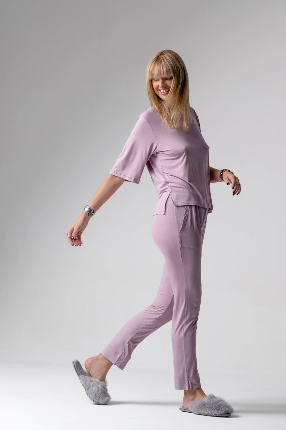 Jackie piżama loungewear z prostymi spodniami – lila_5