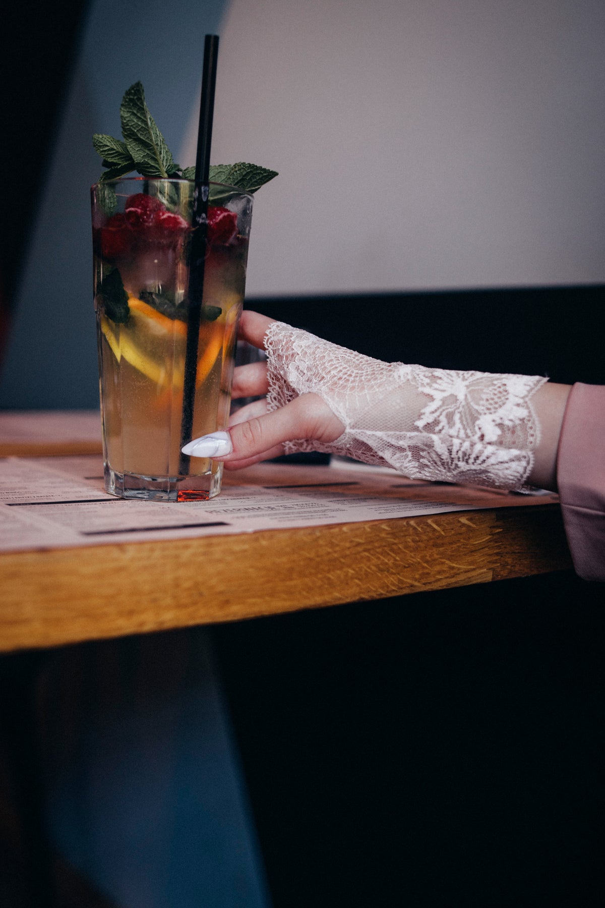 Lace gloves - Powdery Touch